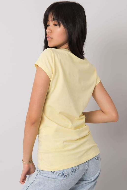 Helekollane Skull aplikatsiooniga t-särk Helekollane Skull aplikatsiooniga t-särk