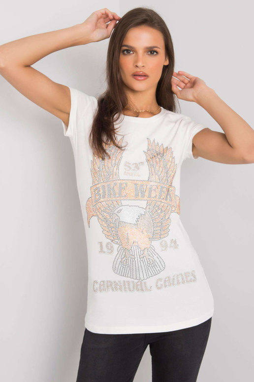 Ecru t-särk Haley aplikatsiooniga