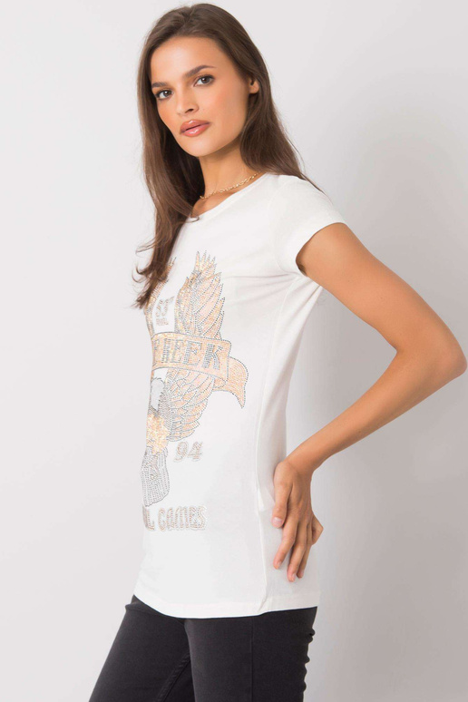 Ecru t-särk Haley aplikatsiooniga