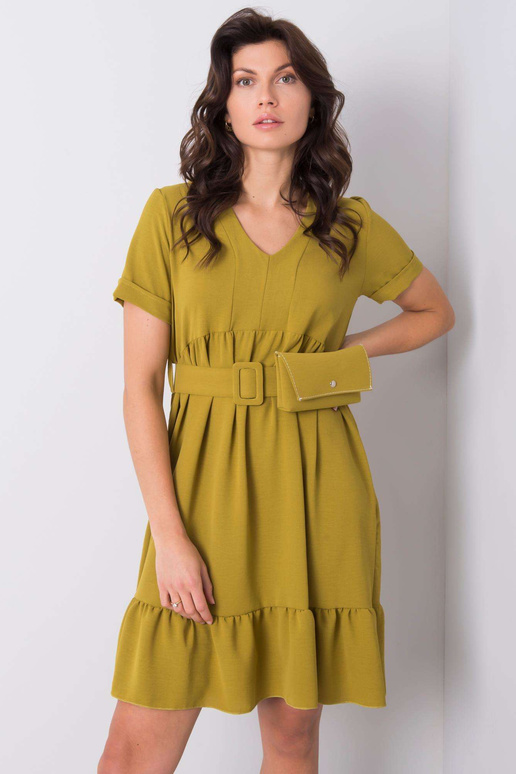 Särav khakivärvi kleit volangidega... Särav khakivärvi kleit volangidega...