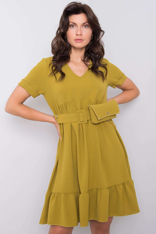 Särav khakivärvi kleit volangidega... Särav khakivärvi kleit volangidega...