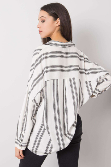 Ecru-must triibuline särk...