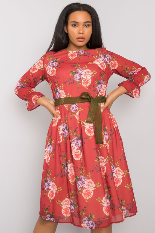 Burgundia suures suuruses lilleline...