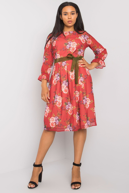 Burgundia suures suuruses lilleline...