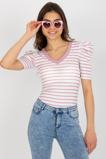 Valge ja roosa triibuline...