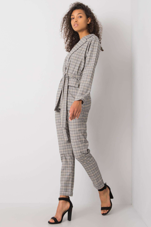 Hallikas-beež ruuduline jope Saskia