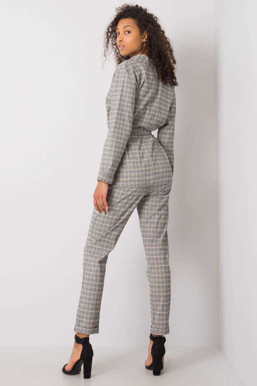 Hallikas-beež ruuduline jope Saskia