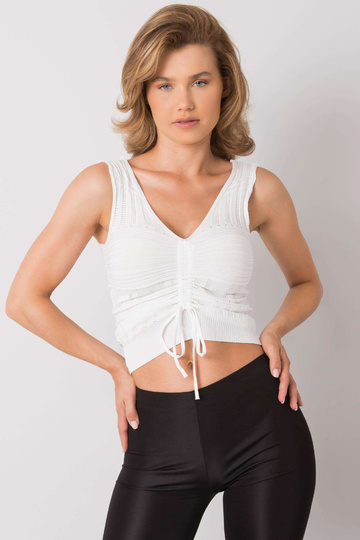 Valge kootud topp Astridi...