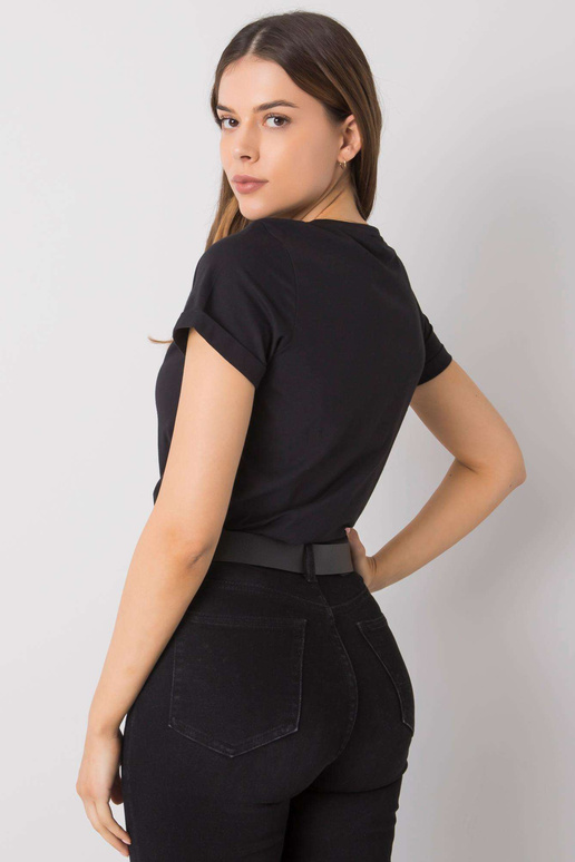 Must T-särk trükiga Ibbie RUE PARIS