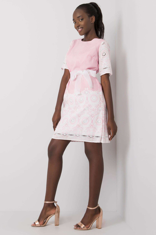 Roosa kleit vööga Lidija