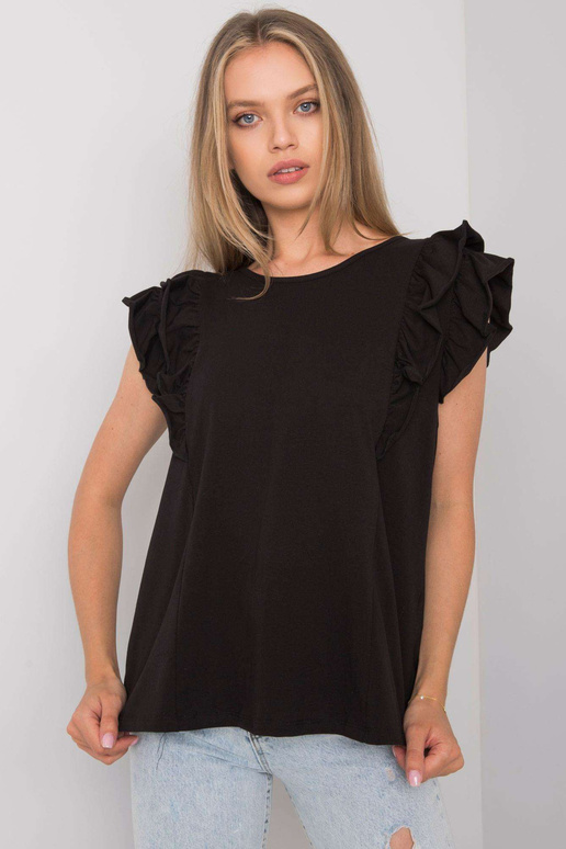 Must volangidega pluus, autor Claude...