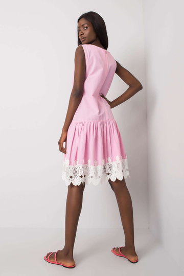 Heleroosa pitsiga kleit Lia