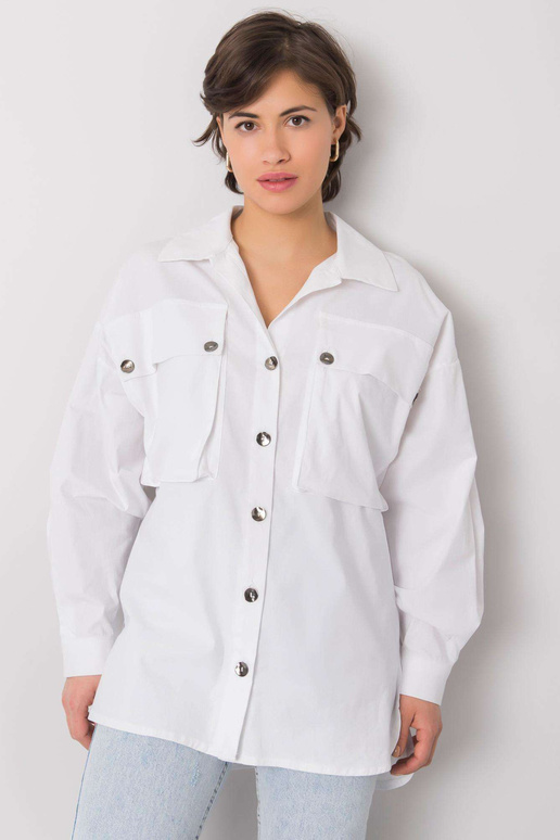 Valge taskutega särk Elora RUE PARIS