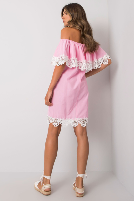 Kahvaturoosa Hispaania kleit Lee pitsiga