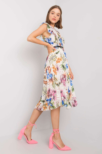 Garrina valge plisseeritud...