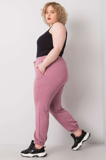 Ainhoa Dirty Pink Plus Size puuvillased dressipüksid 2
