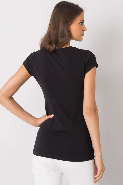 Must Haley aplikatsiooniga T-särk