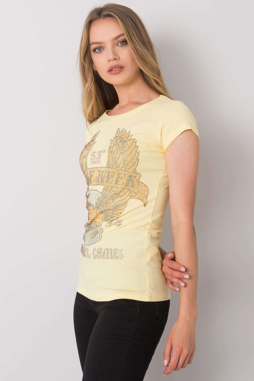 Helekollane Haley aplikatsiooniga T-särk