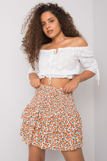 Valge ja oranž fliisseelik...