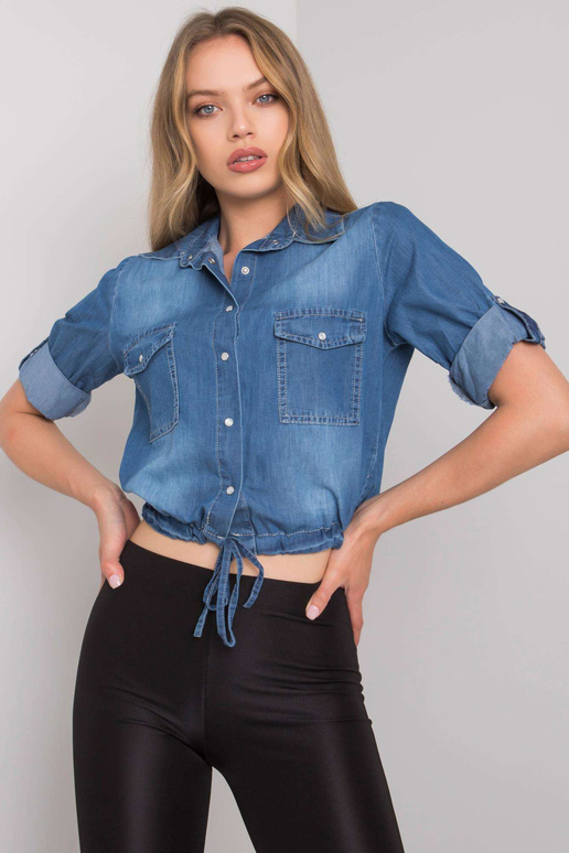 Sinine puuvillane särk Norella RUE PARIS