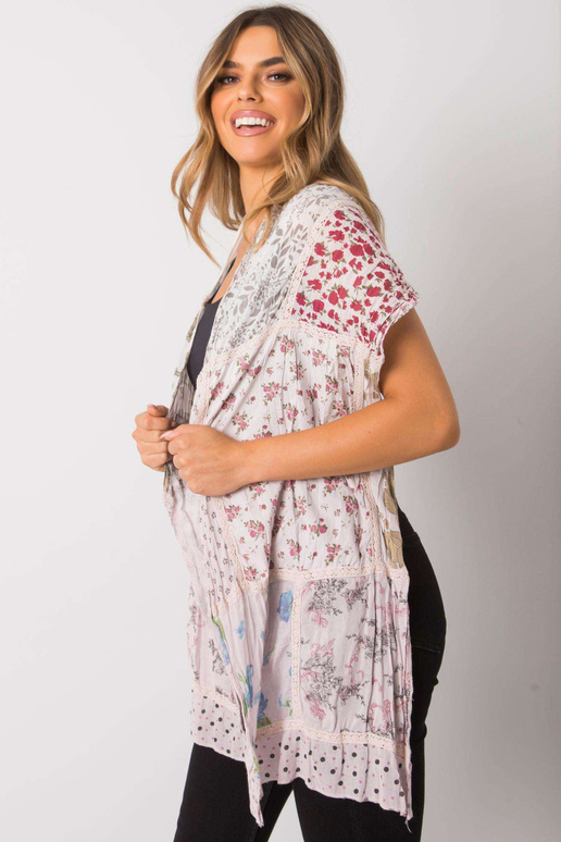 Kahvaturoosa trükiga puuvillane mähis