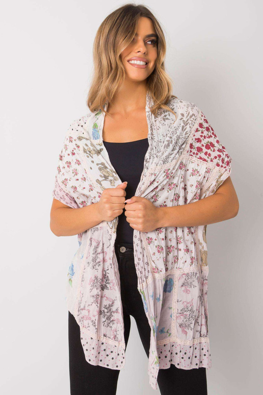 Kahvaturoosa trükiga puuvillane mähis