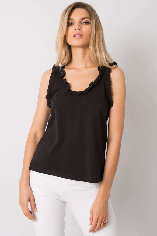 Must volangidega topp Sarai RUE PARIS