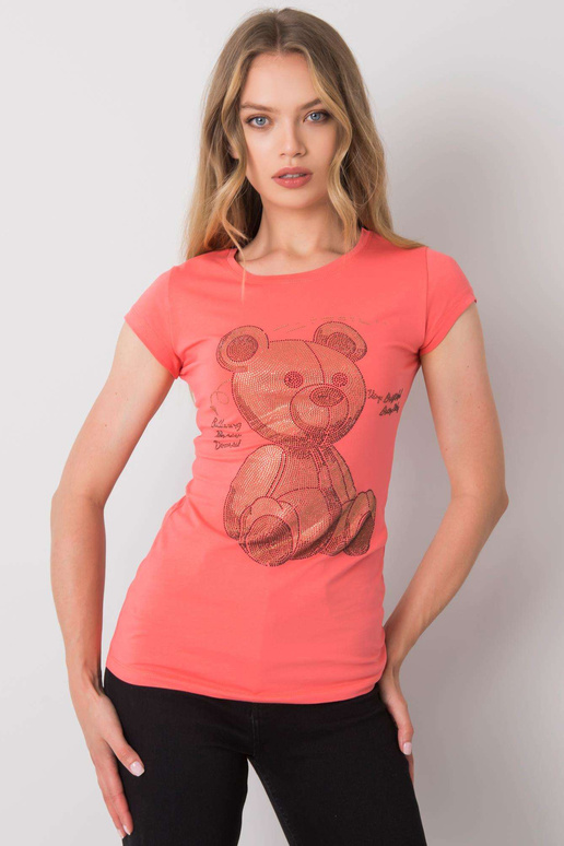 Korallist T-särk Misha aplikatsiooniga Korallist T-särk Misha aplikatsiooniga