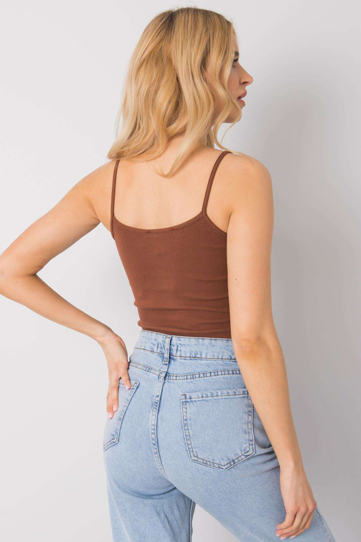 Pruun crop top Chelo RUE PARIS