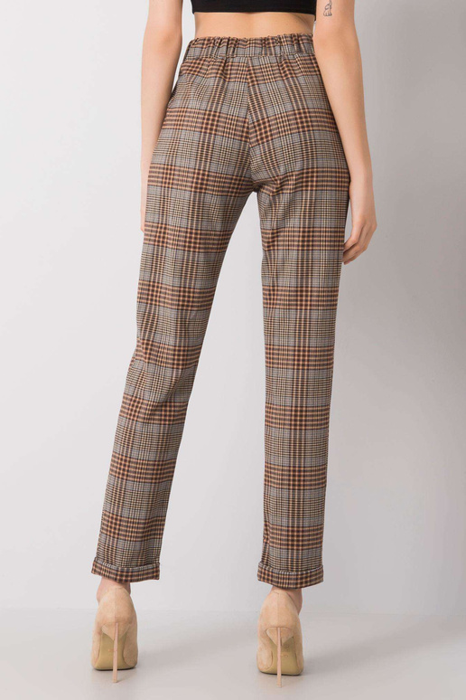 Araminta pruunid ruudulised püksid