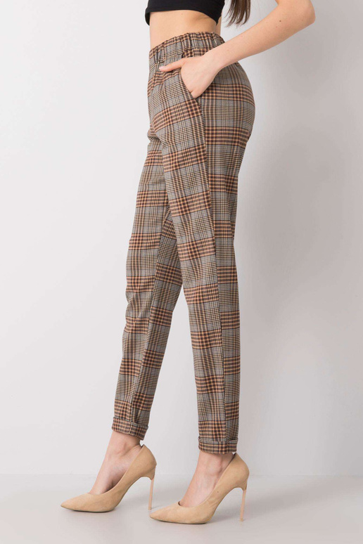 Araminta pruunid ruudulised püksid