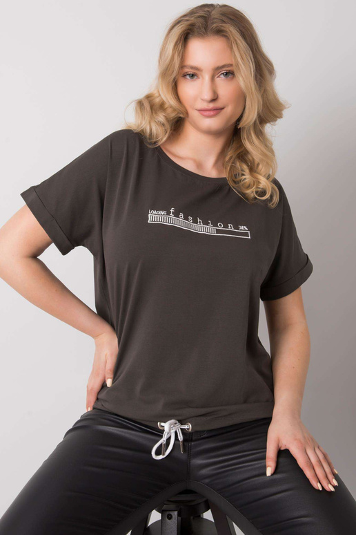 Tume khakivärvi pluus pluss suuruses...