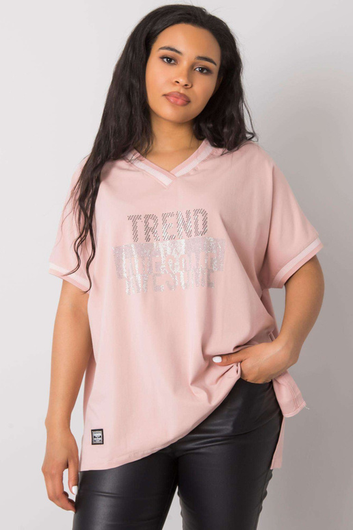 Määrdunud roosa pluss suuruses pluus...