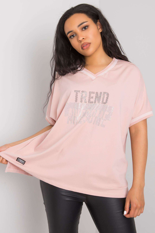 Määrdunud roosa pluss suuruses pluus...