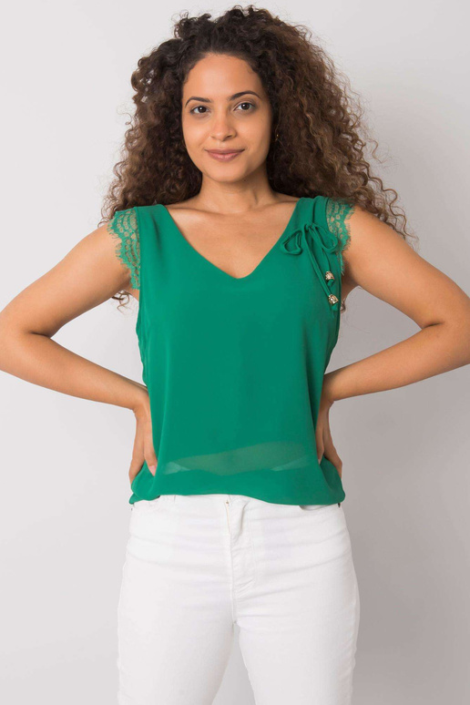 Rohelisest safiirist pitsist top Rohelisest safiirist pitsist top