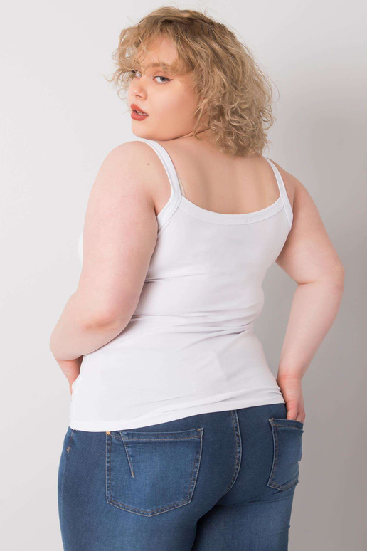 Valge plusssuuruses puuvillane...