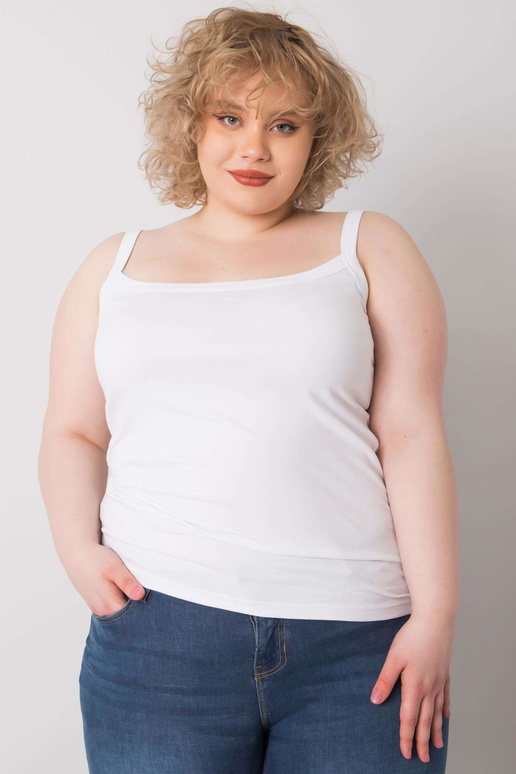 Valge plusssuuruses puuvillane...