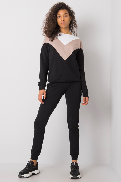 Tumebeeži ja musta dressikomplekt Hilda