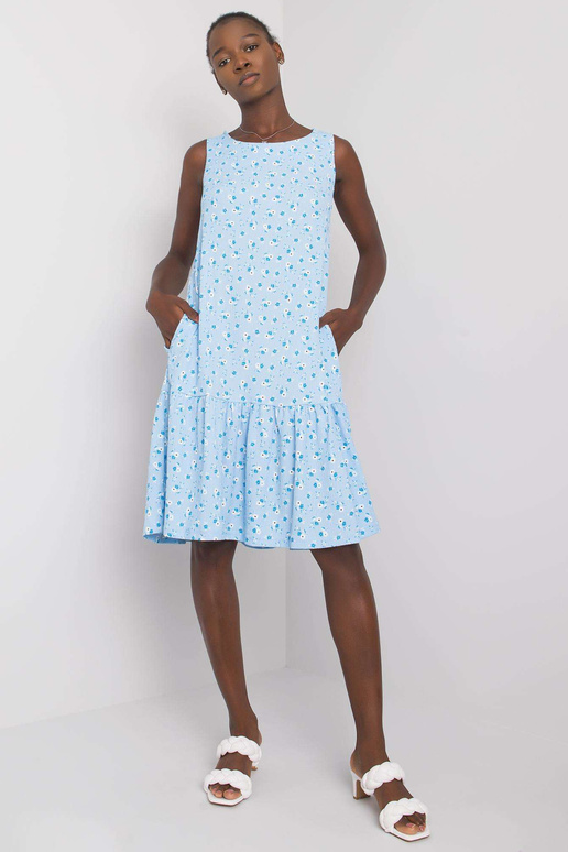 Helesinine lilleline kleit voldiga...