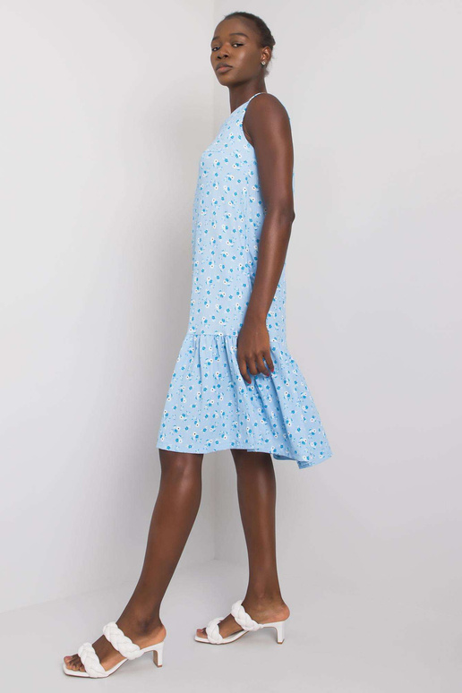 Helesinine lilleline kleit voldiga...