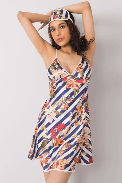 Valge ja tumesinine naiste öösärk