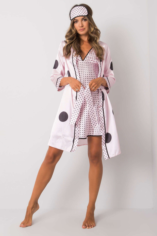 Kahvaturoosa öökomplekt hernestega