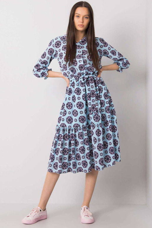 Sinine printidega kleit Avelina