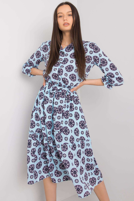 Sinine printidega kleit Avelina