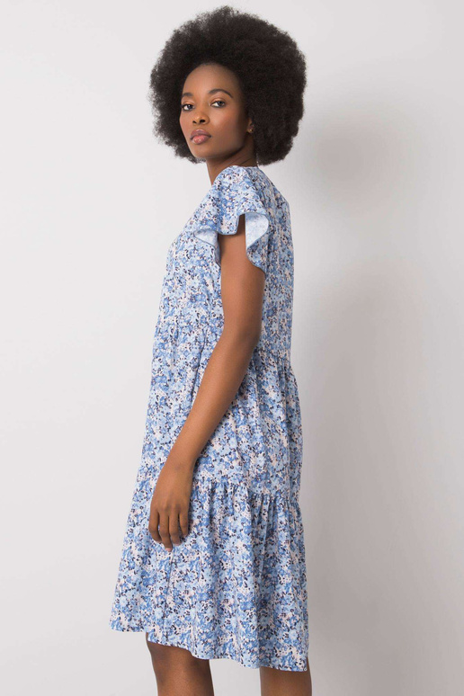 Sinine rüüsidega kleit Genevieve RUE...