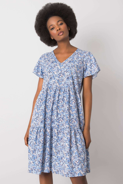 Sinine rüüsidega kleit Genevieve RUE...