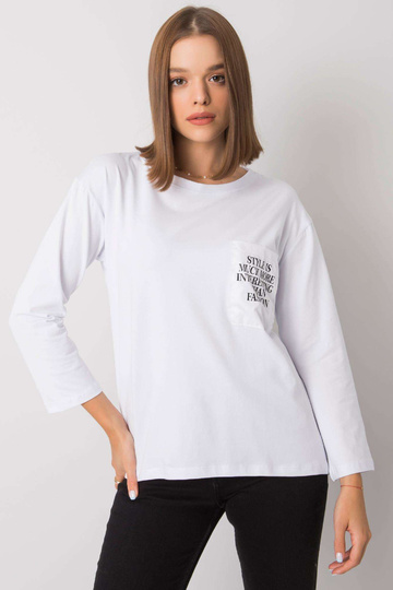 Valge taskuga pluus Tianna