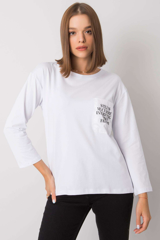 Valge taskuga pluus Tianna