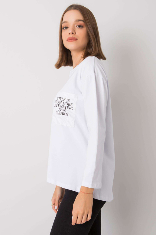 Valge taskuga pluus Tianna