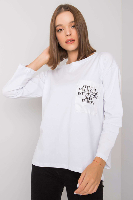 Valge taskuga pluus Tianna